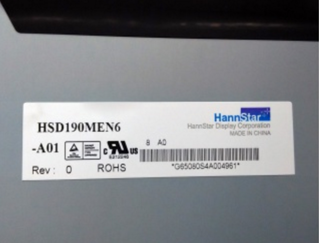 Original HSD190MEN6-A01 HannStar Screen Panel 19" 1280*1024 HSD190MEN6-A01 LCD Display